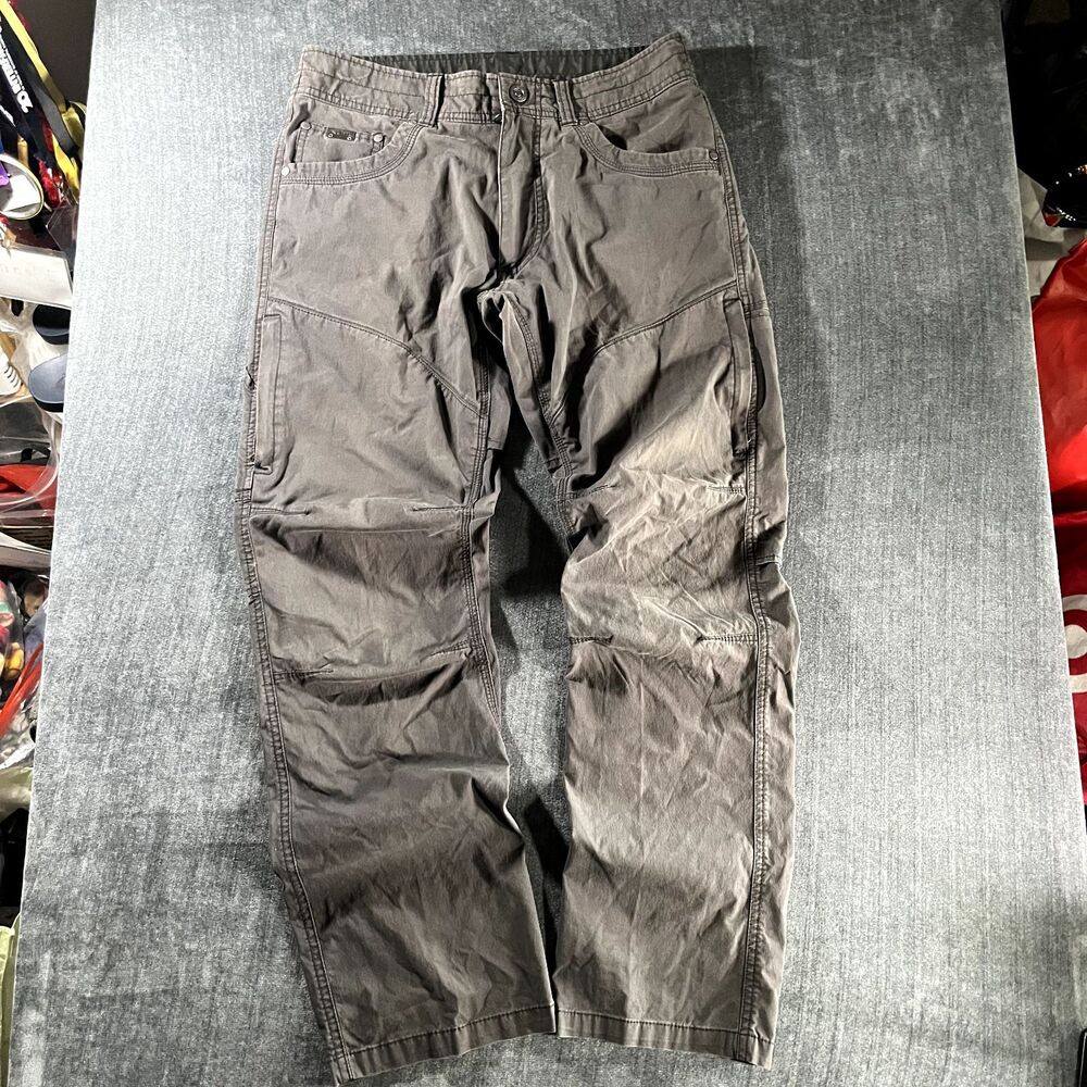 Kuhl Konfidant Air Pants Mens 30x30 Gray Vented Hiking Outdoor Stretch Working